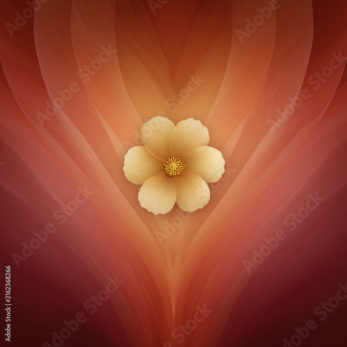 Flor color naranja y amarillo