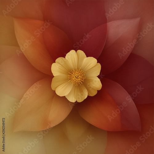 Flor color naranja y amarillo
