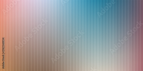 Transparent refracted fractal glass gradient effect, ribbed glass vibrant texture