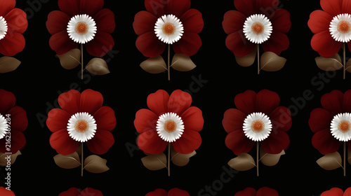 Fondo flores hechos con fractales