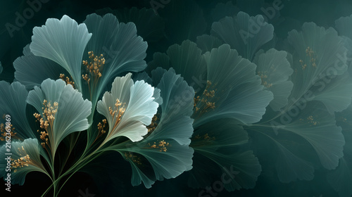 Fondo flores hechos con fractales