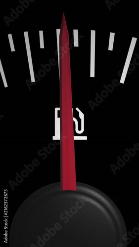 Animation of car panel on black background