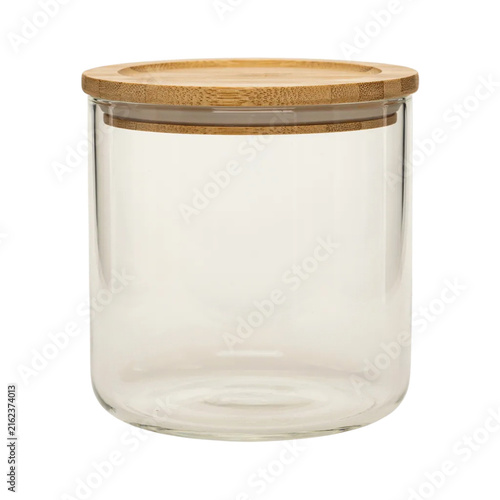 Glass Storage Canister Isolated