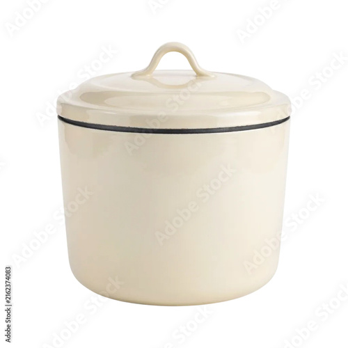 Enameled Dutch Oven Isolated Product