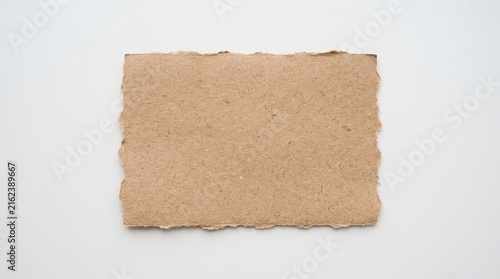 paper note with paperclip on white background