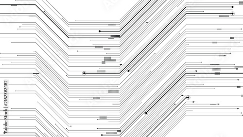 Abstract technology data lines vector illustration with digital connection pattern for futuristic background design
