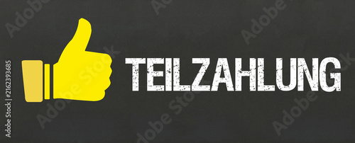 Fototapeta Teilzahlung 
