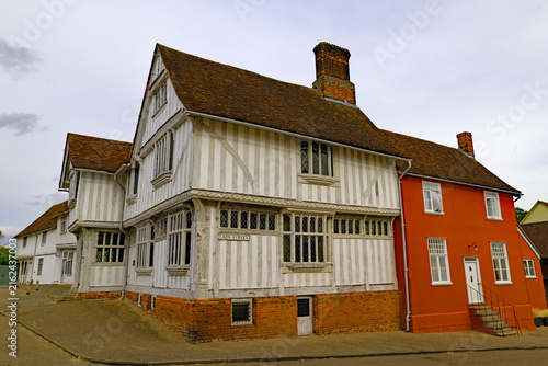 Quadro su tela Sideview of Lavenham Guildhall.