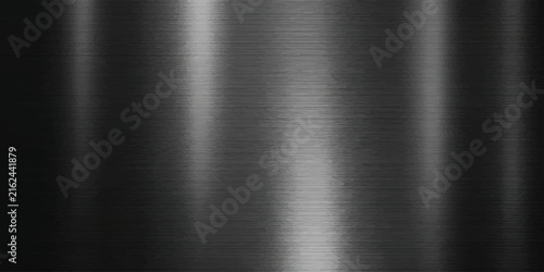 Bild auf Leinwand Stylish black brushed metal surface background