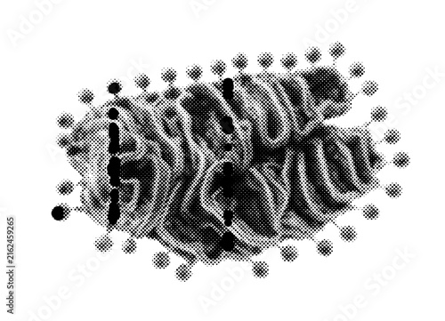 Apparatus golgi cell organelle in biology science microscopic of medical biological structure membrane cellular protein model illustration 3d