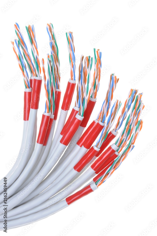 Fototapeta premium Cable, network, telecommunications, wire