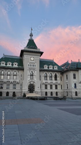 Panorama of Historic center of Craiova, Dolj County, Romania