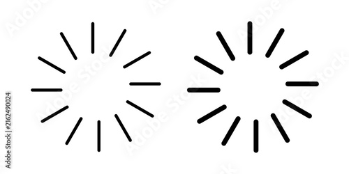 Loading icon line logos kit