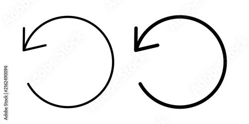Fotografía Reset icon line logos kit
