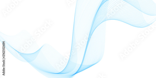 A futuristic blue abstract background featuring a digital wave pattern with flowing light curves and motion lines creates a sleek vector illustration for a modern web wallpaper designA futuristic blue