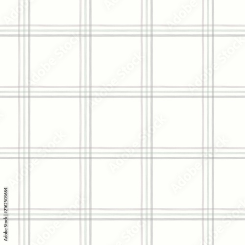 Soft Pastel Hand Painted Windowpane Plaid Pattern