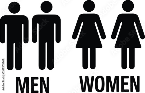 Simple of gender symbols for men and women restrooms restroom signs bathroom male des