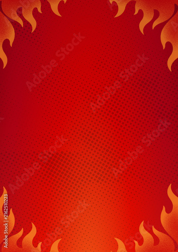 red background flame