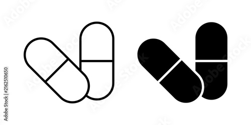 Foto Painkiller icon simple symbols bundle