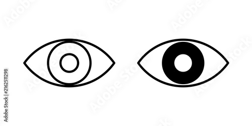 Foto visibility icon simple symbols bundle