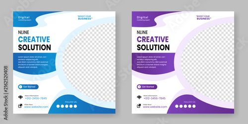 corporate business social media banner story design template. digital  business marketing web banner design