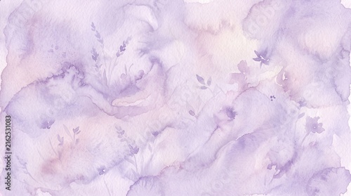 Soft lavender watercolor texture seamless background for elegant design and craft projects