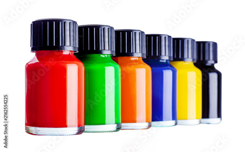 фотографія multicolored ink