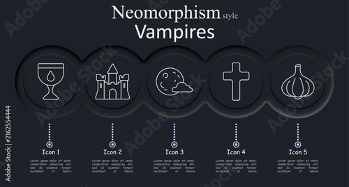 Konstfotografi Vampires set icon