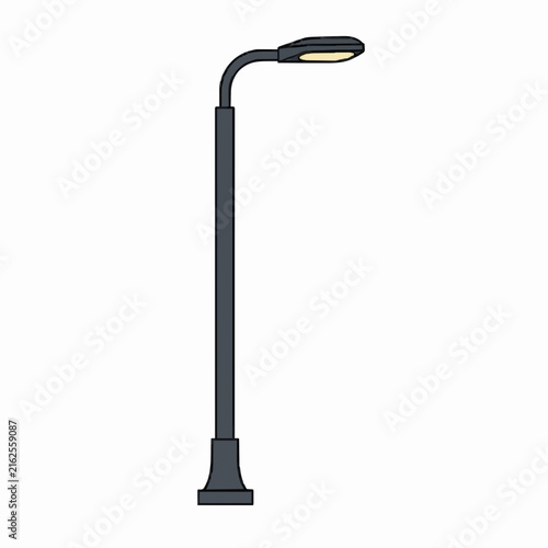 street lamp isolated on white