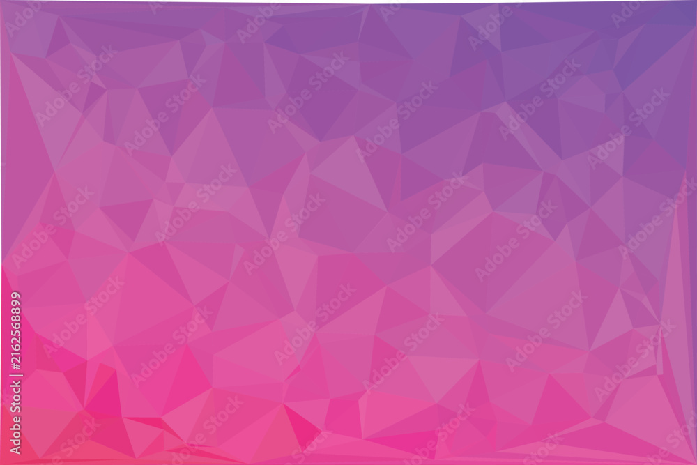 Obraz premium Low poly geometric background, with pink and, purple gradient triangles, isolated on a, white background_6.eps