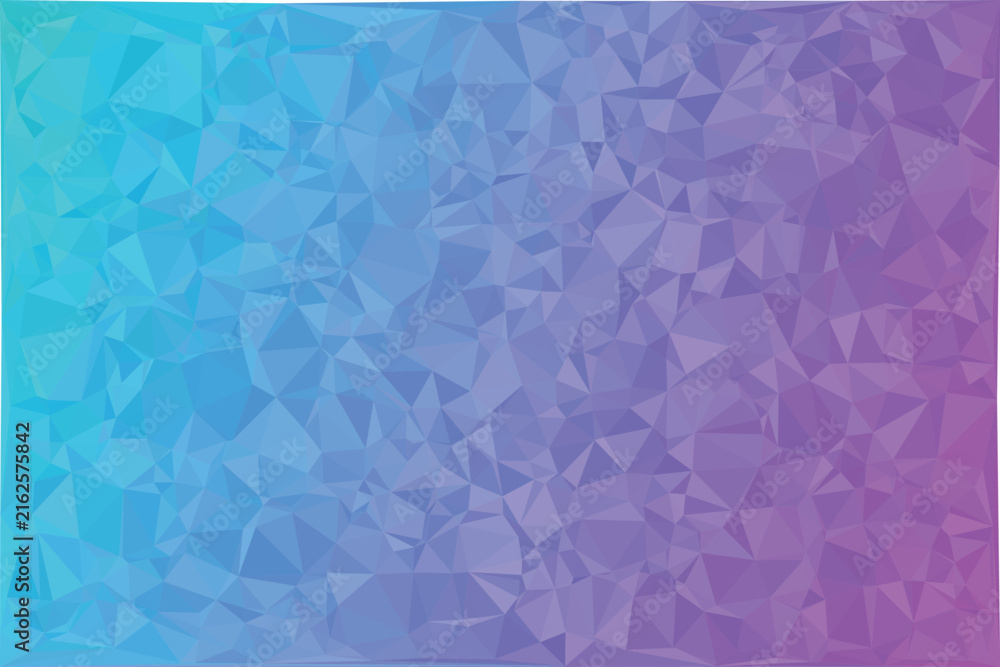 Obraz premium Low poly geometric background, with cyan to, purple gradient, triangular, mesh pattern with, transparent background