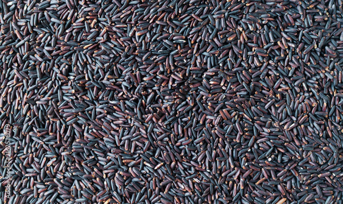 Fotografie Organic Black Rice background