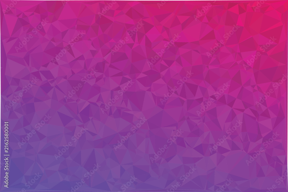 Fototapeta premium Low poly geometric background, with pink and, purple gradient, triangular, mesh pattern on, a transparent background
