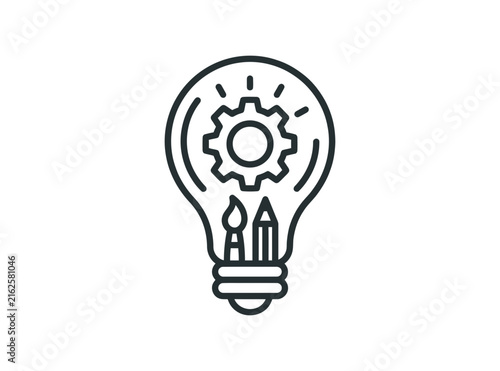 Creative Innovation Lightbulb Icon