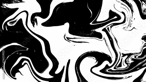 Bold Black and White Abstract Liquid Marble Background with Dramatic Fluid Swirls. High Contrast Monochrome Fluid Art Texture with Organic Black Ink Patterns.