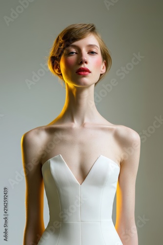 Elegant Strapless Bridal Gown for Fashion-Forward Brides
