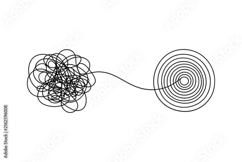 Coiled spring silhouette against a black background
