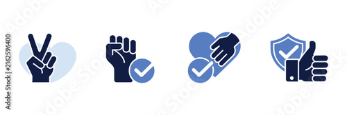 Canvastavla Trust Icon set, Sincerity, Promise, Honesty, Reliability, Confidence, Loyalty, S