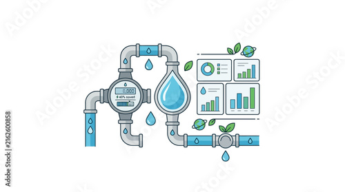 Water Meter and Data Analysis System