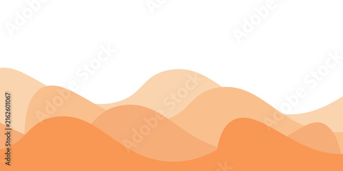 Abstract orange wave background vector