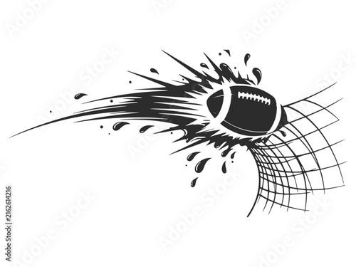 Картината върху платно Dynamic Baseball Impact with Speed Trail and Net Sports Illustration