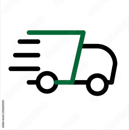 Fast Delivery Truck Express Shipping Icon