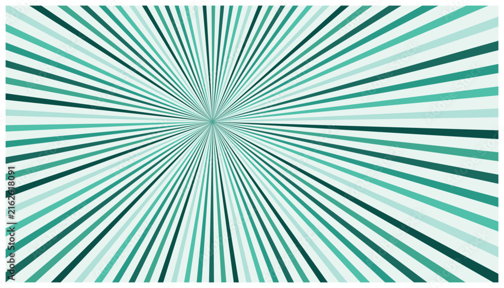 Obraz premium Abstract teal and light blue sunburst pattern for graphic design and backgrounds.
