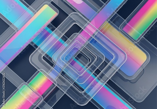 Prismatic Overlap: A Digital Dreamscape