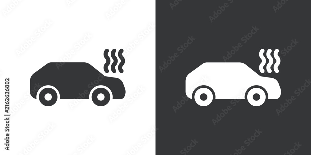 Fototapeta premium Auto Insurance icon. Solid glyph series icon