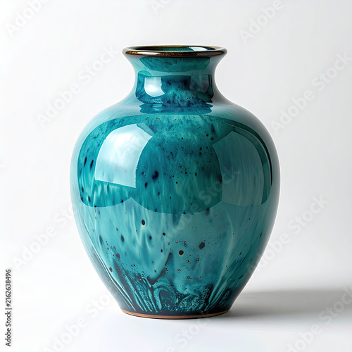 Elegant Blue Ceramic Vase for Home Decor and Interior Design