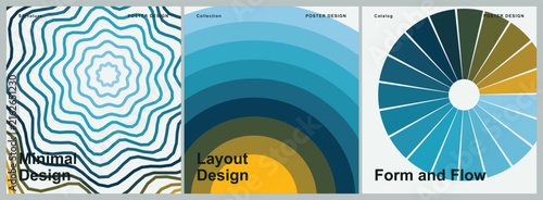 Abstract geometric vector collection with wavy lines and radial patterns isolated on a transparent background for modern creative graphic design projects