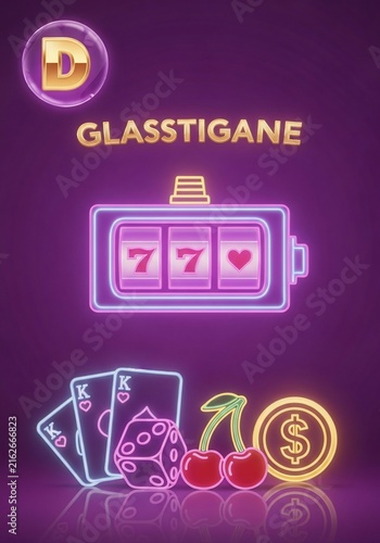 Neon Dreams: Lucky 7s and a Royal Flush Glow