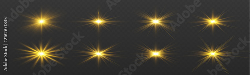 Glowing star explosion creates a vivid burst of radiant energy. Bright rays and sparkling particles add shine and depth. Isolated transparent PNG effect.