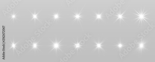 Fotografie Powerful starburst effect radiates intense glowing light